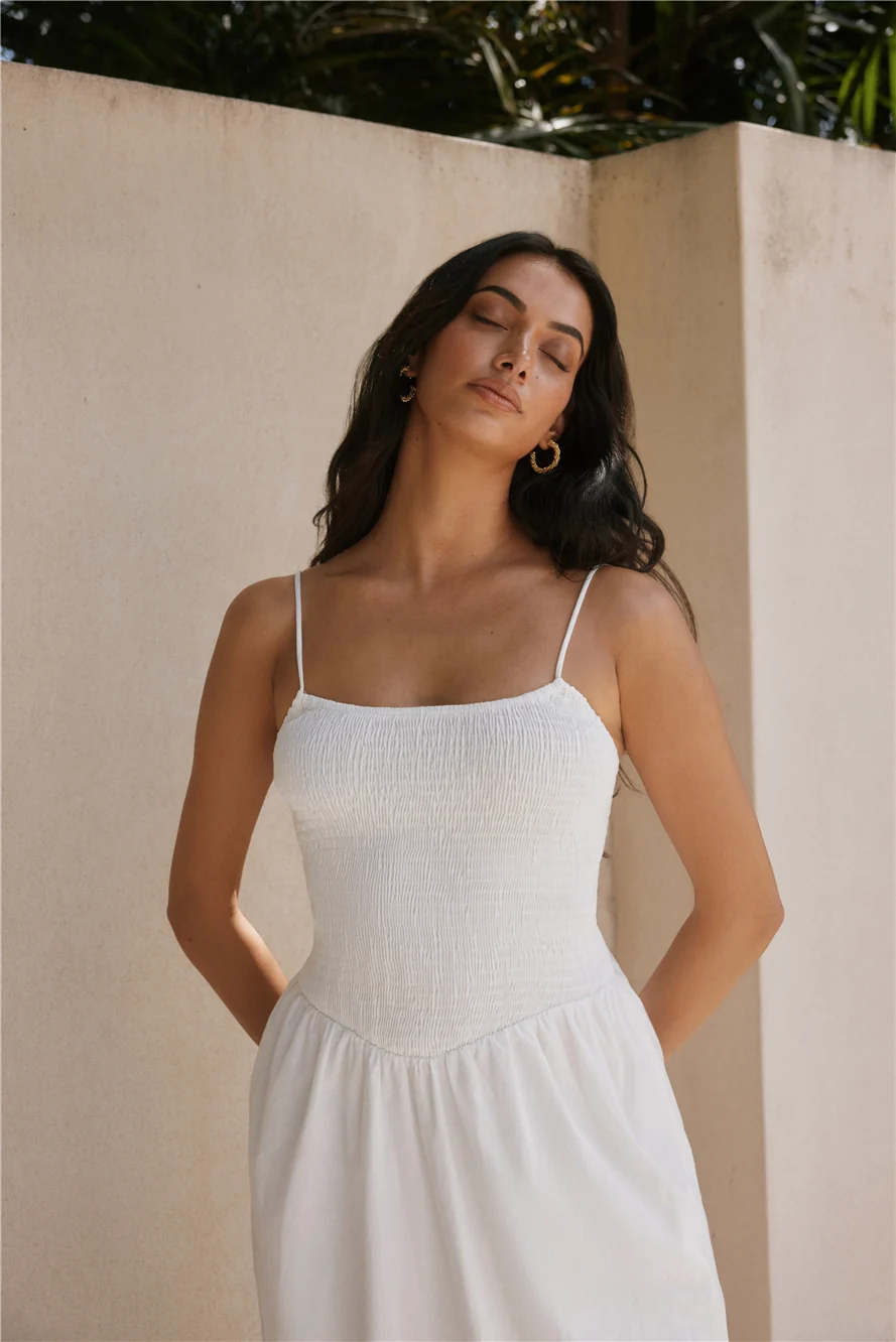 Whispering Willow Maxi Dress White - Image 5