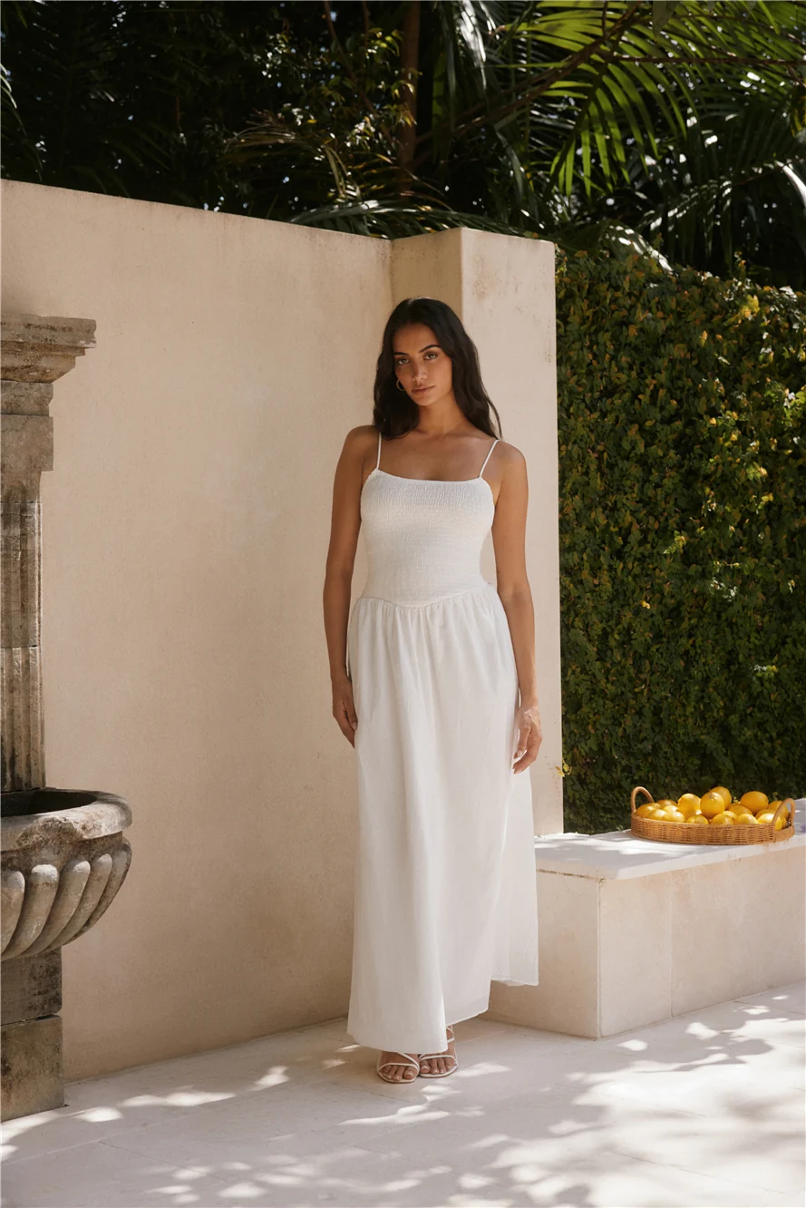 Whispering Willow Maxi Dress White - Image 7