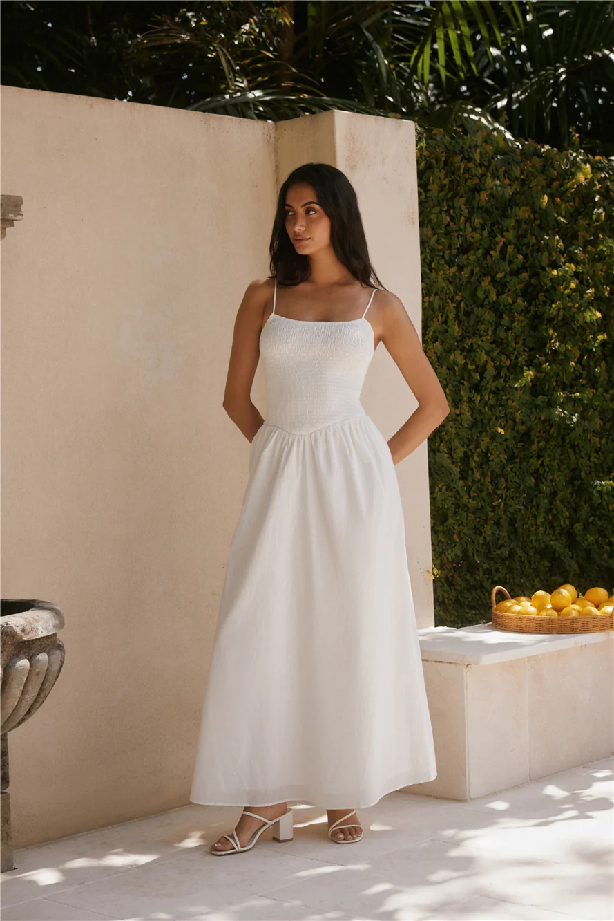 Whispering Willow Maxi Dress White - Image 8