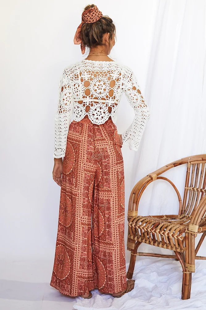 Wild Lily Crop Top White - Image 5