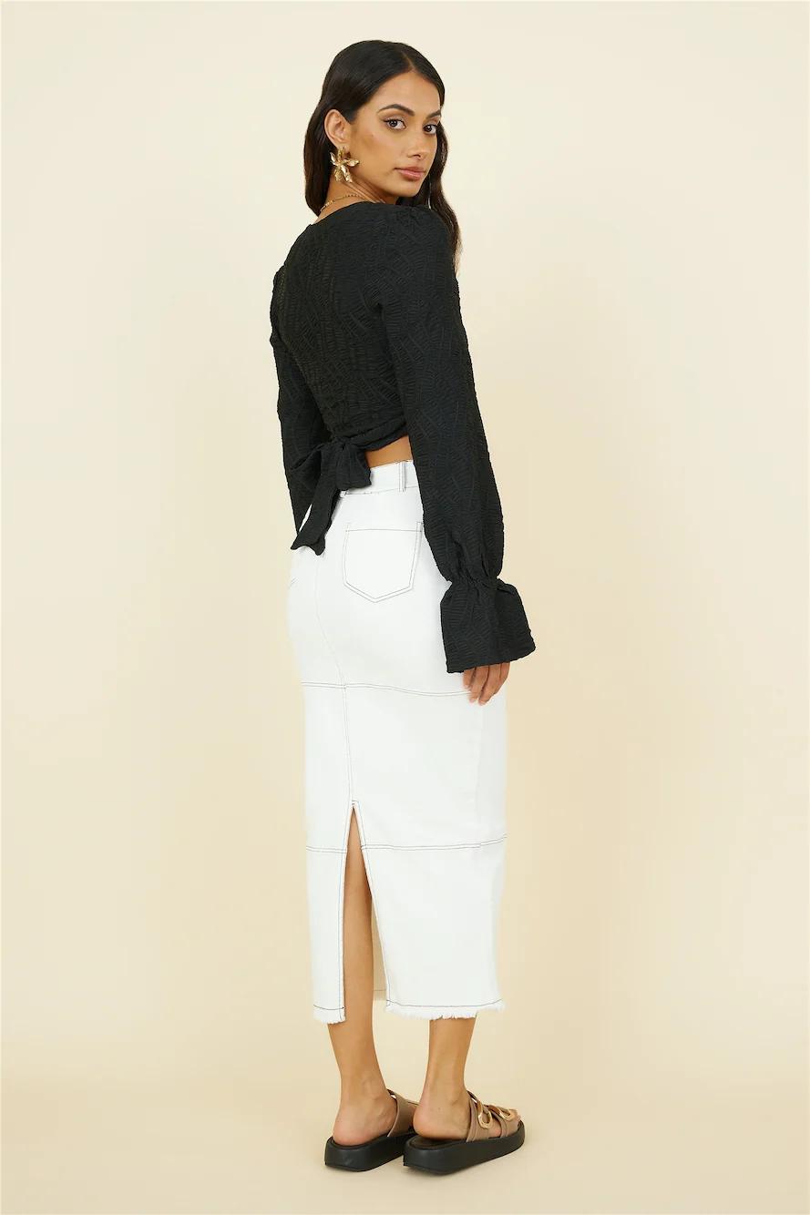 Willow Tree Maxi Skirt White - Image 4