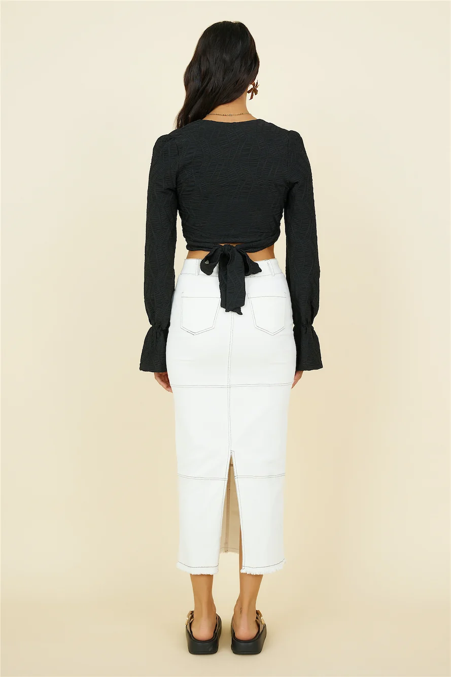 Willow Tree Maxi Skirt White - Image 5