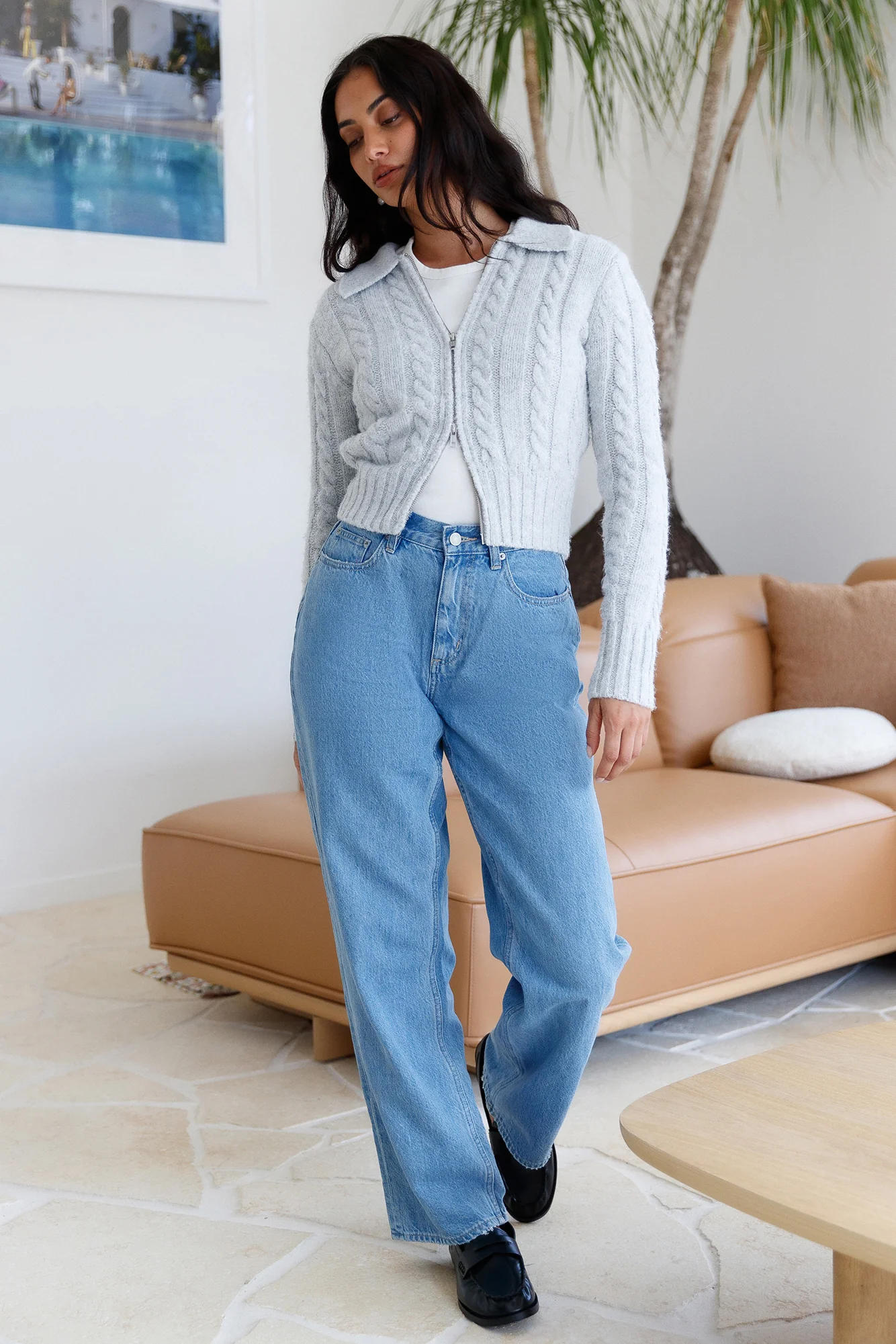 Winter Bliss Knit Cardigan Grey - Image 5