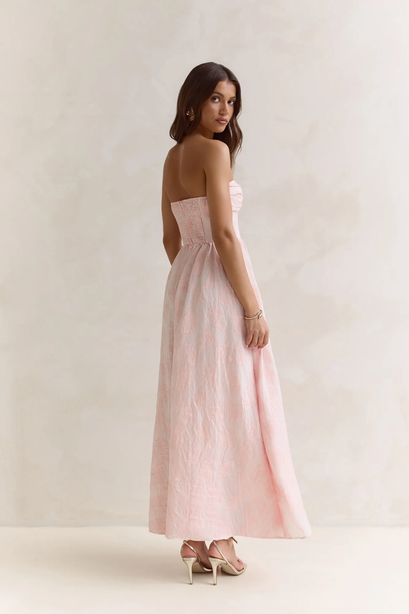 Wishes Deep Within Strapless Maxi Dress Pink - Image 5
