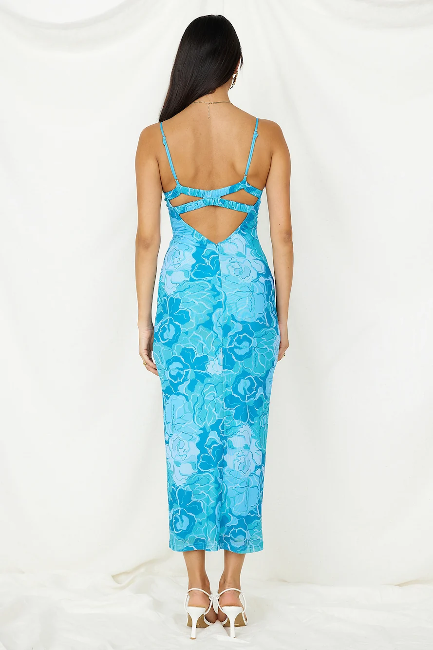 With Grace Maxi Dress Blue - Image 5