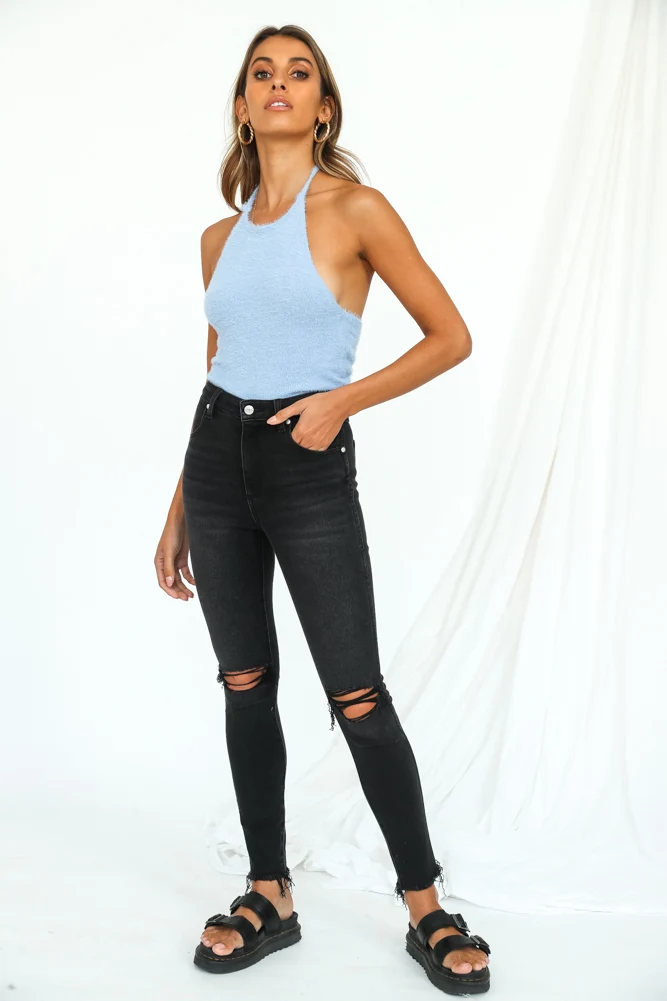 WRANGLER Hi Pins Cropped Skinny Jeans Backbite Black - Image 6