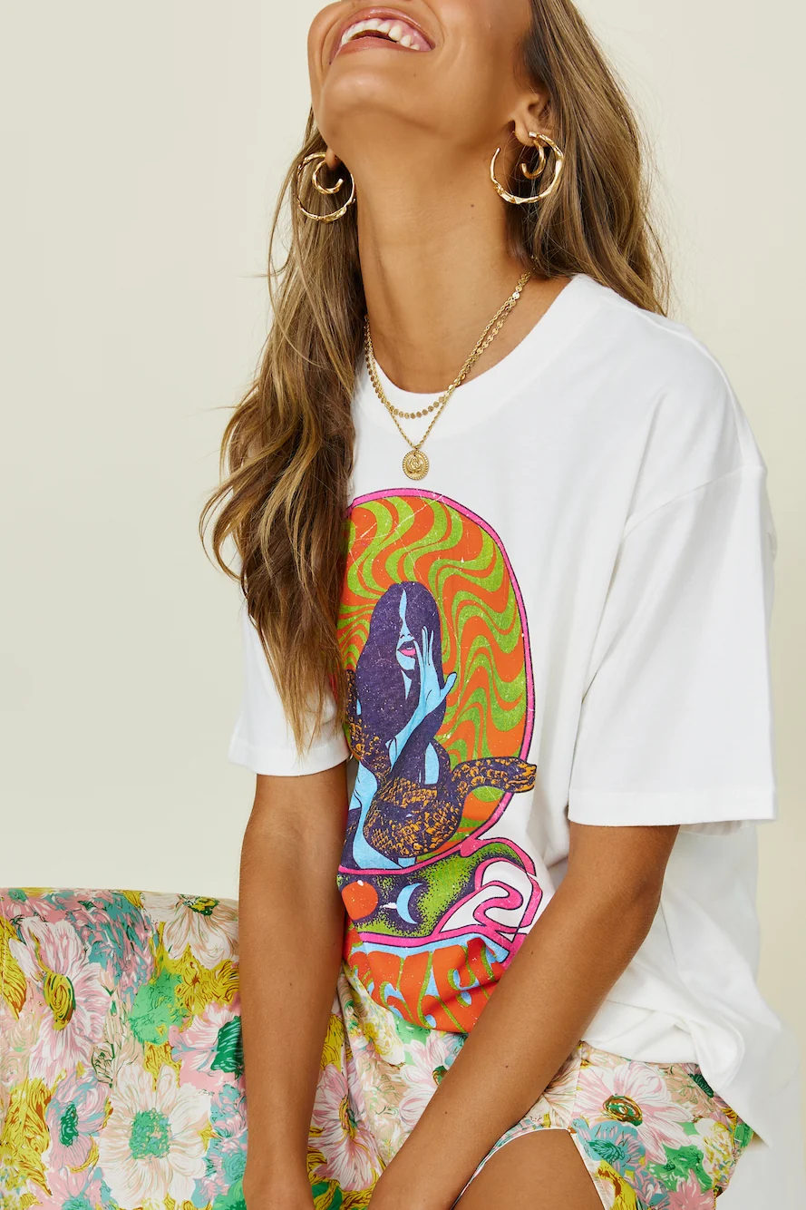 WRANGLER Serpent Muse Tee White - Image 3