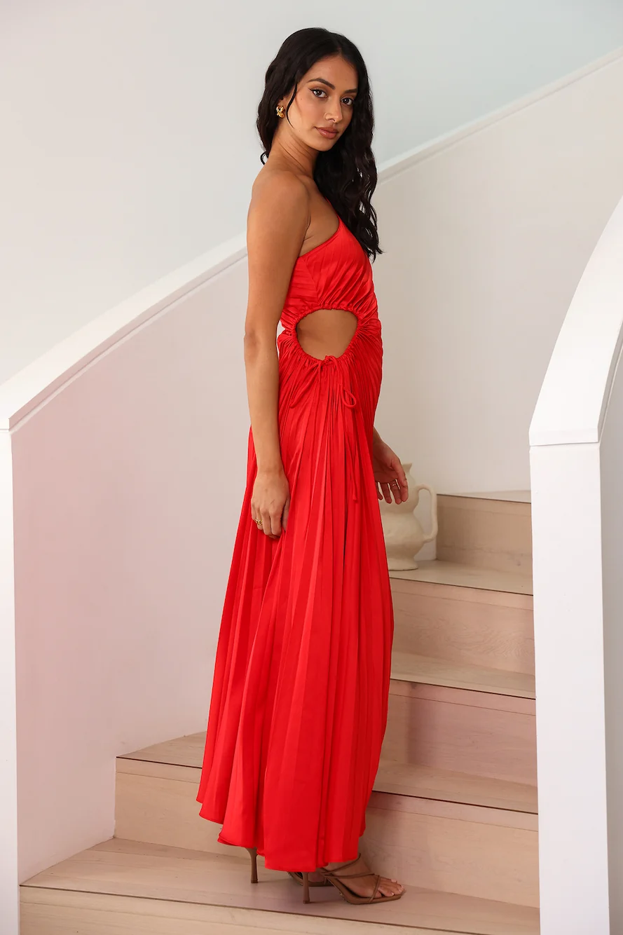 Your Promises Maxi Dress Red - Image 4