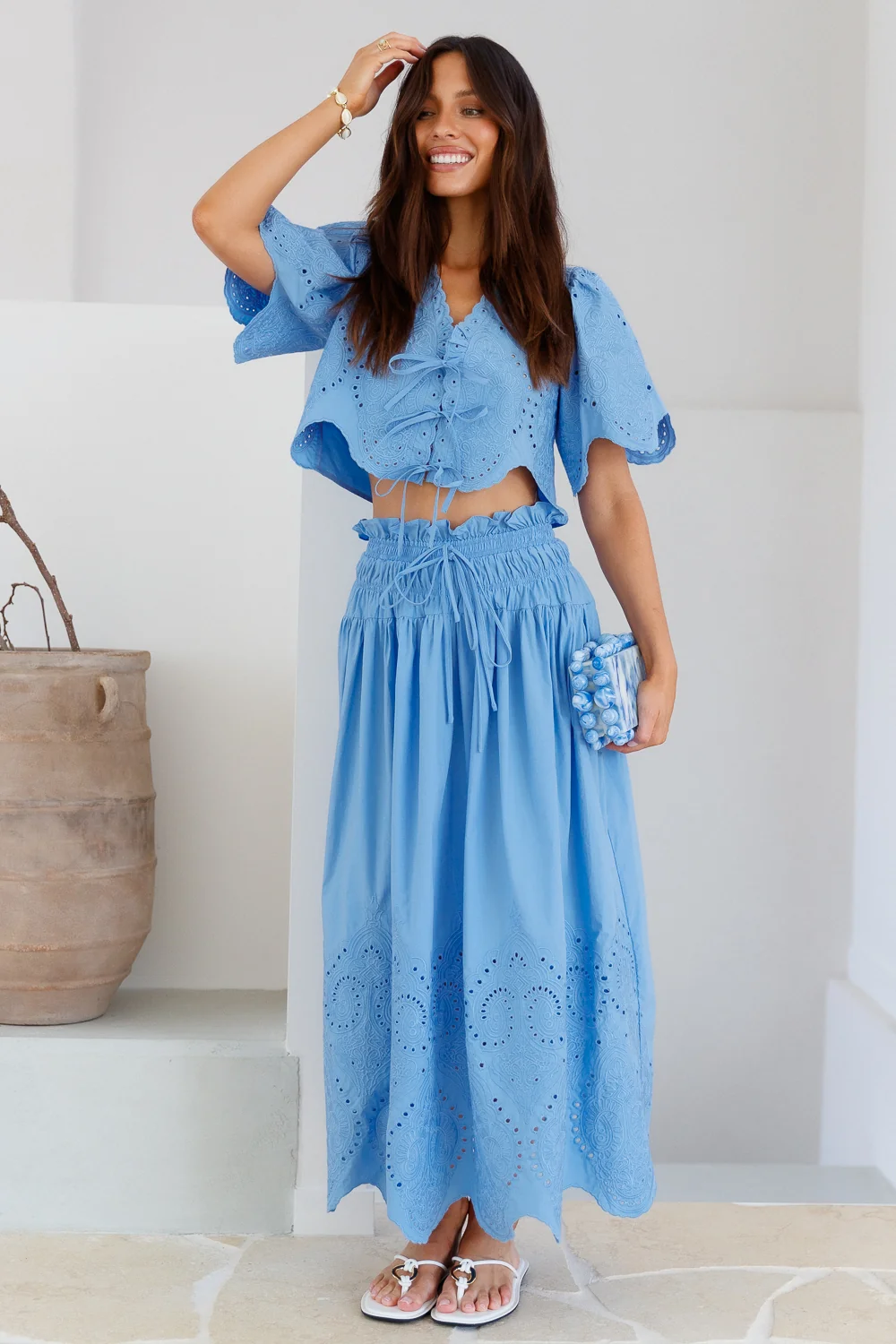 Your Soul Maxi Skirt Blue - Image 4